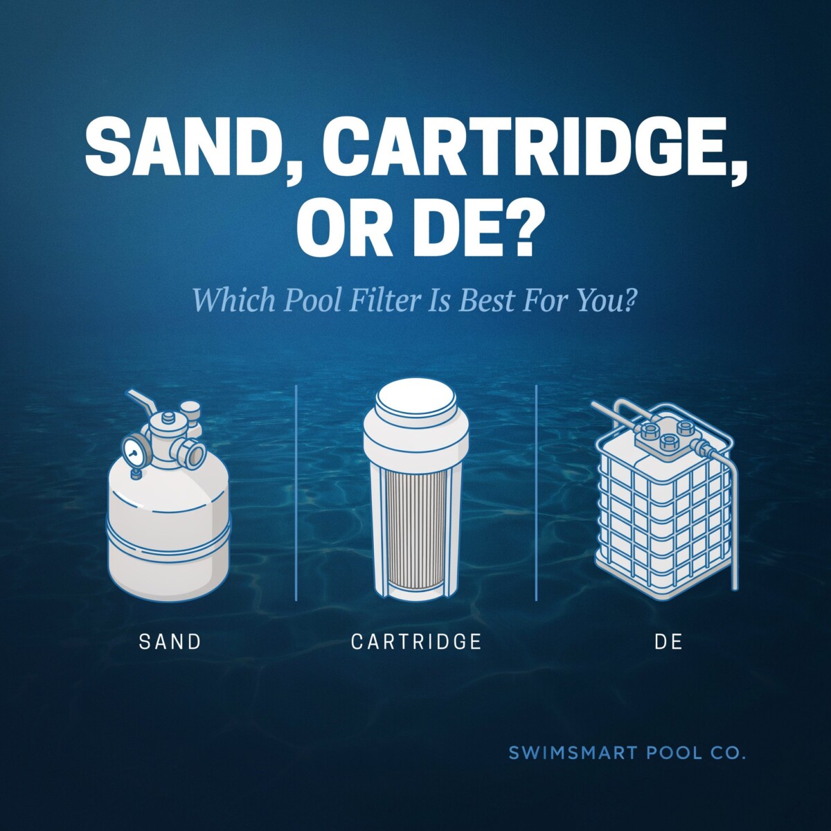 Sand, Cartridge, or DE? Which Pool Filter is Best for You?