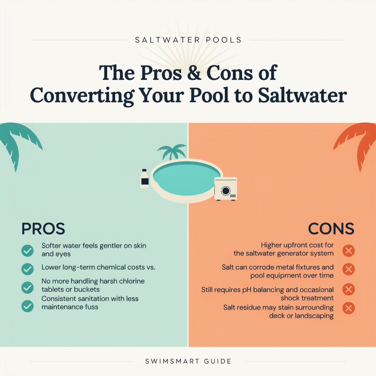 The Pros and Cons of Converting Your Pool to Saltwater