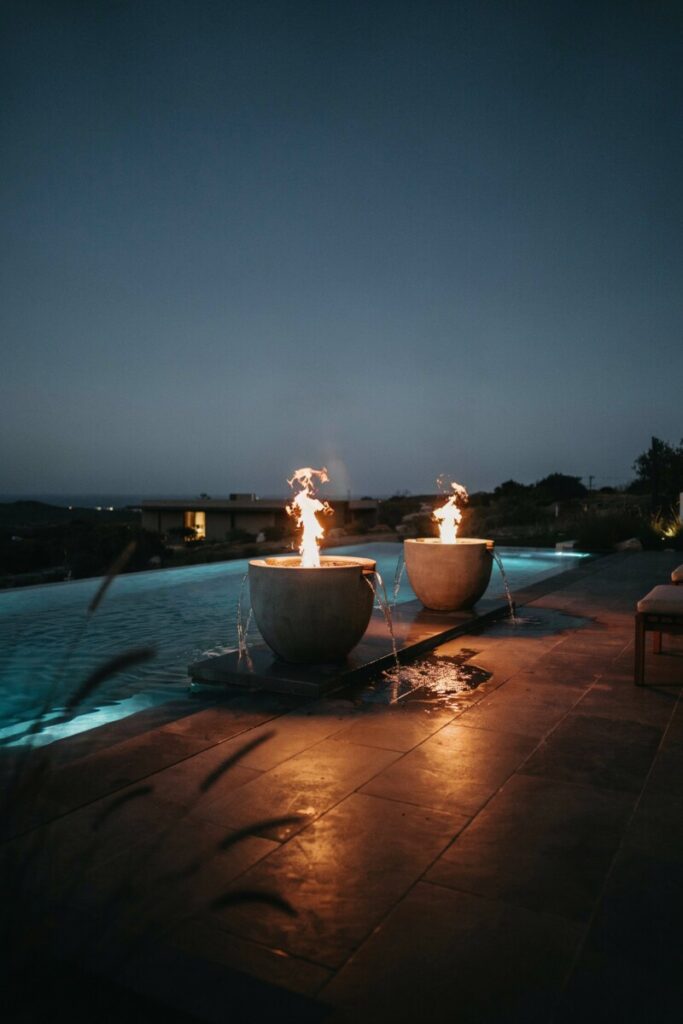 Fire and Water Feature Pool
