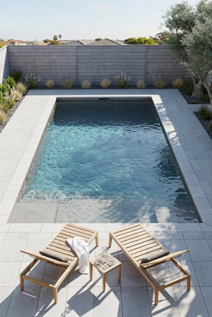 Geometric Rectangular Pool