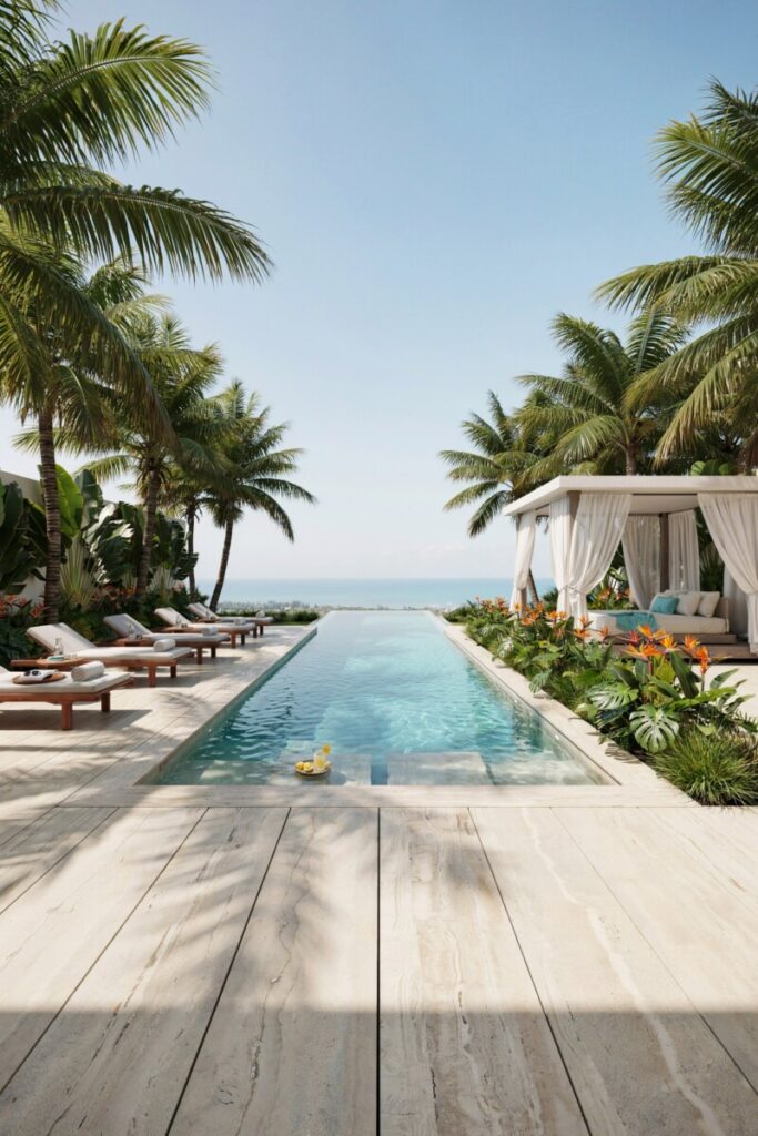 Resort-Style Pool with Lounge Seating