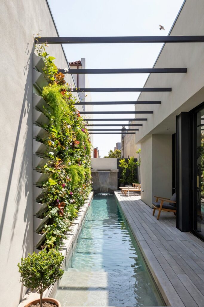 Small-Space Modern Pool